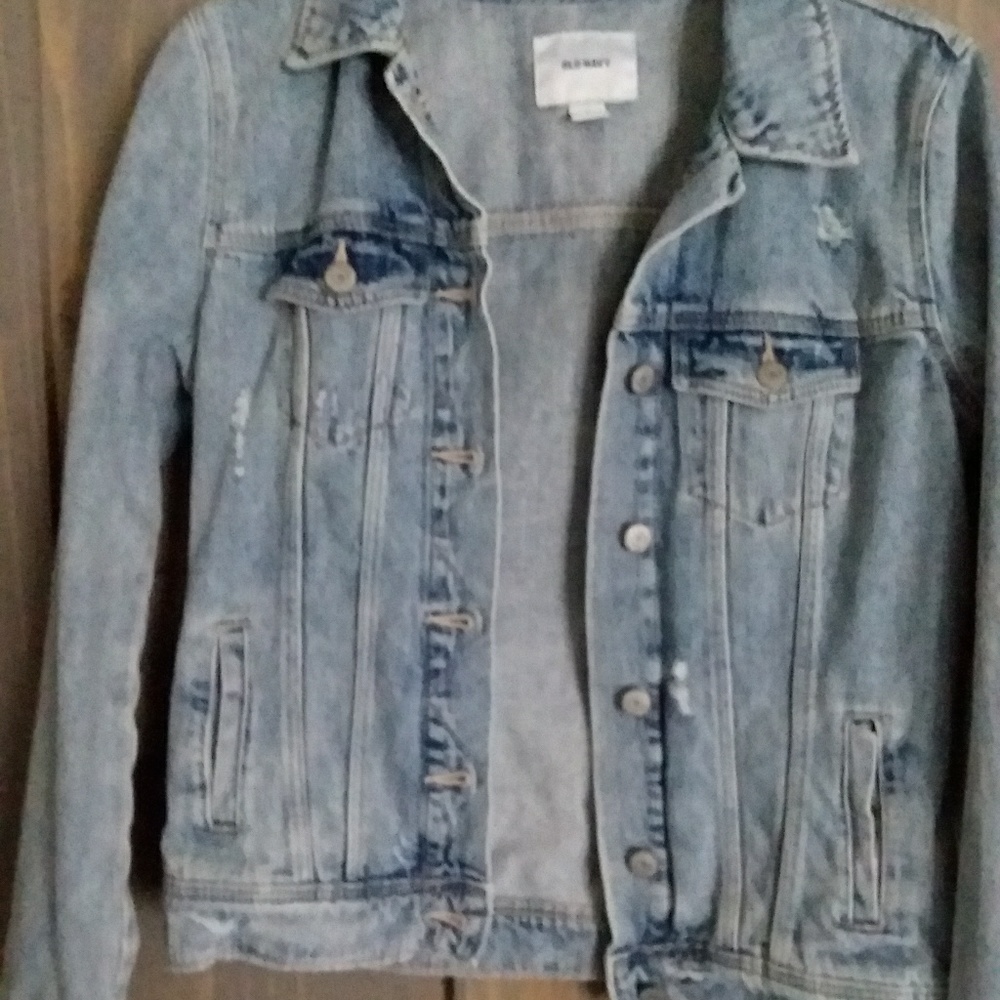 Old navy Distressed Denim Jacket